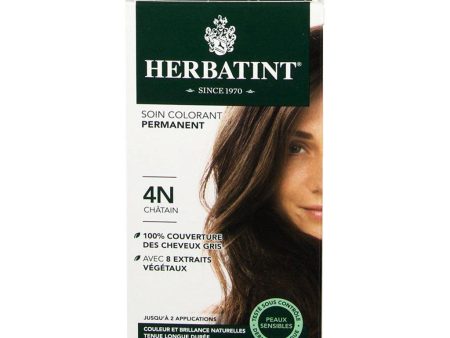 Colorant Permanent à Cheveux - Châtain 4N on Sale