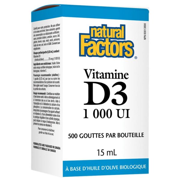 Vitamine D3 1000 UI Liquide For Sale