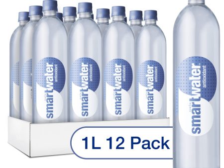 smartwater antioxidant premium vapor distilled enhanced water, 33.8 fl oz, 12 count bottles Online Hot Sale