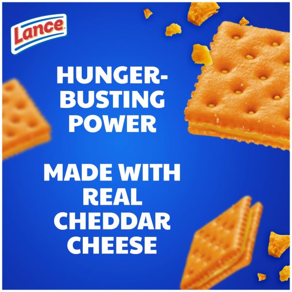 Lance Sandwich Crackers, ToastChee Cheddar, 20 Individually Wrapped Packs, 6 Sandwiches Each Fashion