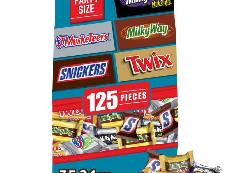 Snickers, Twix, Milky Way, 3 Musketeers Assorted Milk Chocolate Candy Bars - 125 Ct Online Hot Sale