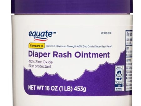 Equate Diaper Rash Relief Maximum Strength 16 oz Online now