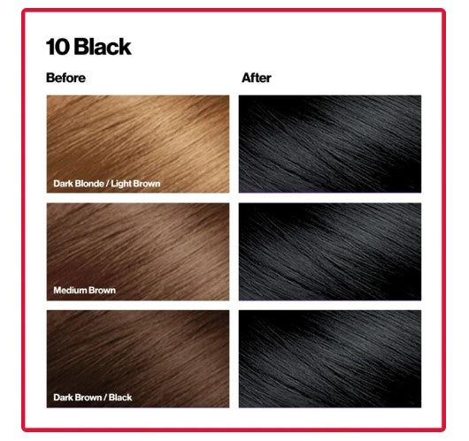 Revlon Colorsilk Beautiful Color Long Lasting Permanent Hair Color, 010 Black Online Sale