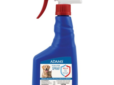 Adams Flea and Tick Spray for Cats, Kittens, Dogs and Puppies, 16 Oz Discount