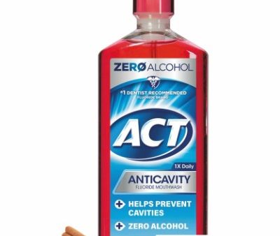 ACT Anticavity Fluoride Mouthwash with Zero Alcohol, Cinnamon, 18 fl. oz. For Cheap