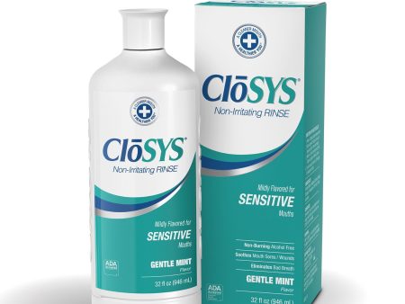 CloSYS Sensitive Mouthwash, Gentle Mint, 32 oz For Sale