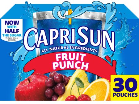 Capri Sun Fruit Punch Juice Box Pouches, 30 ct Box, 6 fl oz Pouches For Discount