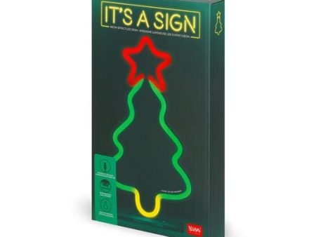 Insegna luminosa LED - Albero di Natale Discount