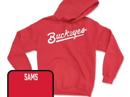 Red Women s Gymnastics Script Hoodie   - Reagan Sams Discount