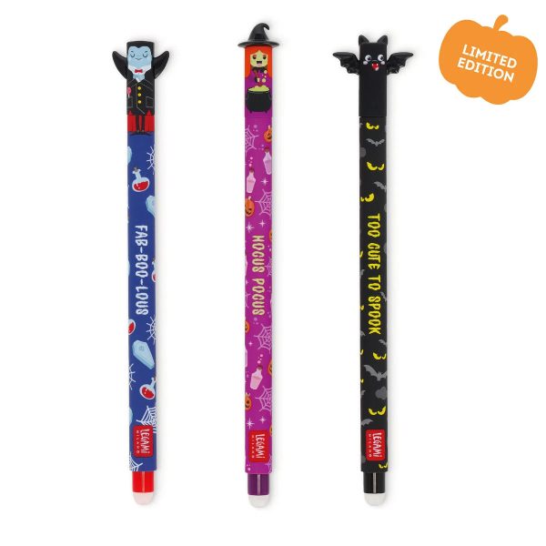 Set di 3 Penne Gel Cancellabili - The Boo Crew Online now