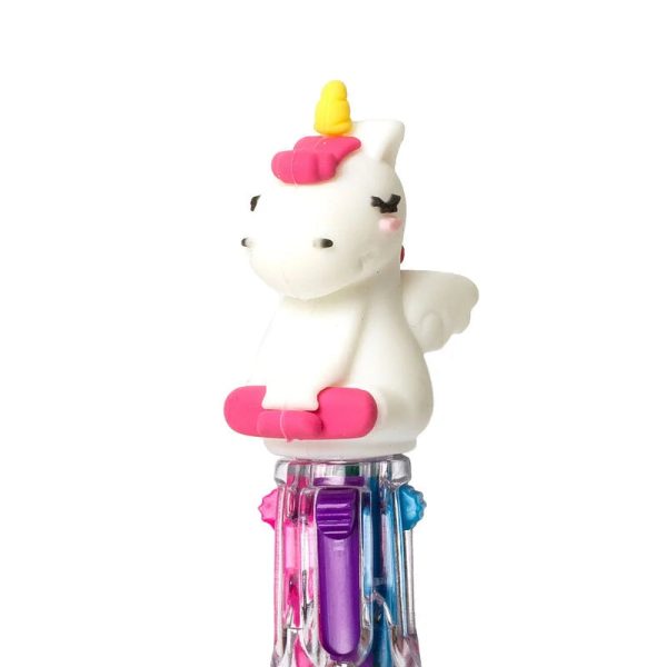 Mini penna a sfera 4 colori - Unicorno Hot on Sale