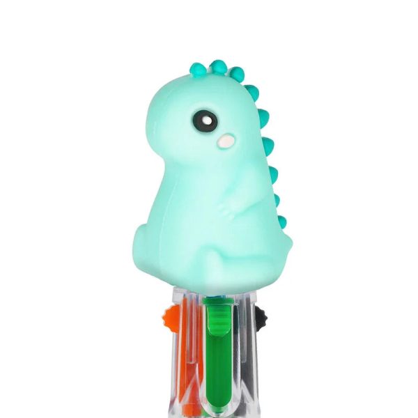 Mini penna a sfera 4 colori - Dinosauro Sale