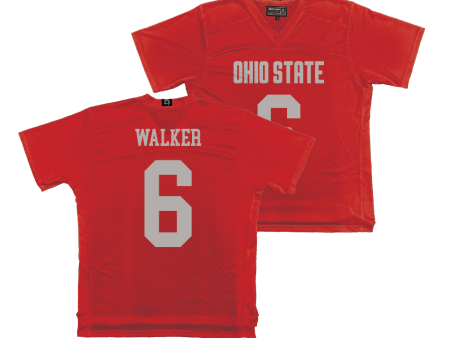 Ohio State Men s Lacrosse Red Jersey  - Jewel Walker Sale