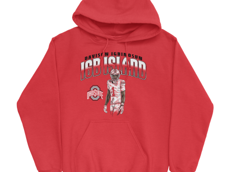 EXCLUSIVE RELEASE: Davison Igbinosun IGB Island Red Hoodie Sale