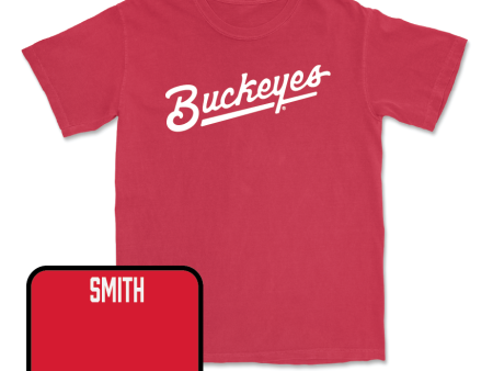 Red Women s Gymnastics Script Tee   - Cameron Smith Online Sale