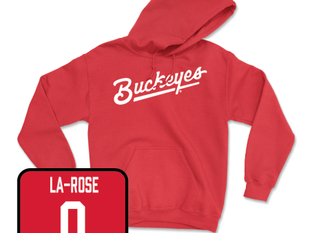 Red Women s Soccer Script Hoodie  - Arden La-Rose Online now