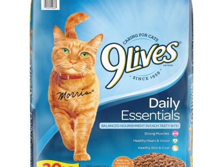 9Lives Daily Essentials Dry Cat Food, 20 lb Bag Sale