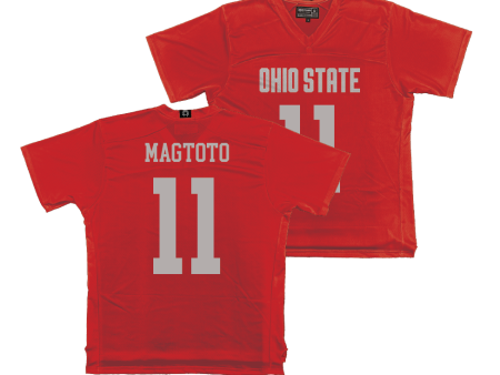 Ohio State Men s Lacrosse Red Jersey  - Sean Magtoto Sale