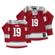 Ohio State Men s Ice Hockey Red Jersey  - James Hong Online Hot Sale