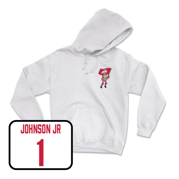 Men s Basketball White Brutus Hoodie  - Meechie Johnson Jr on Sale