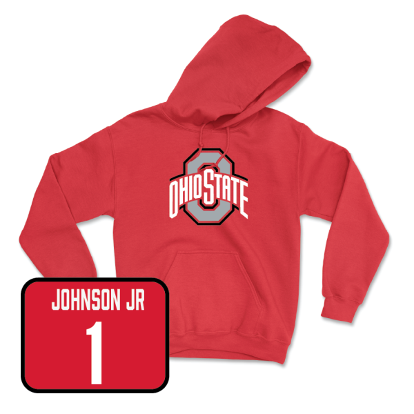 Red Men s Basketball Team Hoodie  - Meechie Johnson Jr Fashion