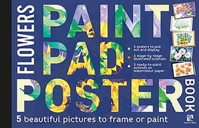 Press Search: Paint Pad Poster Book: Flowers [2019] paperback Fashion